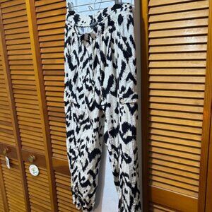 Rachel Zoe Monochrome Abstract Pants